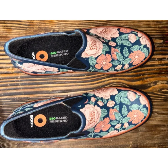 BOGS Garden Gorgeous Cottagecore Waterproof Floral Support Cushion Clogs size 8 - Picture 6 of 7